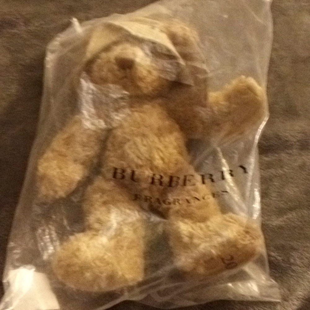 2006 BURBERRY FRAGRANCE TEDDY BEAR IN WRAP STILL VINTAGE!!